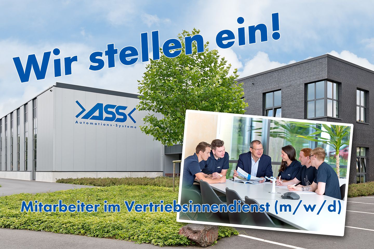 Die ASS Maschinenbau GmbH in 51491 Overath stellt ein: Mitarbeiter im Vertriebsinnendienst (m/w/d)